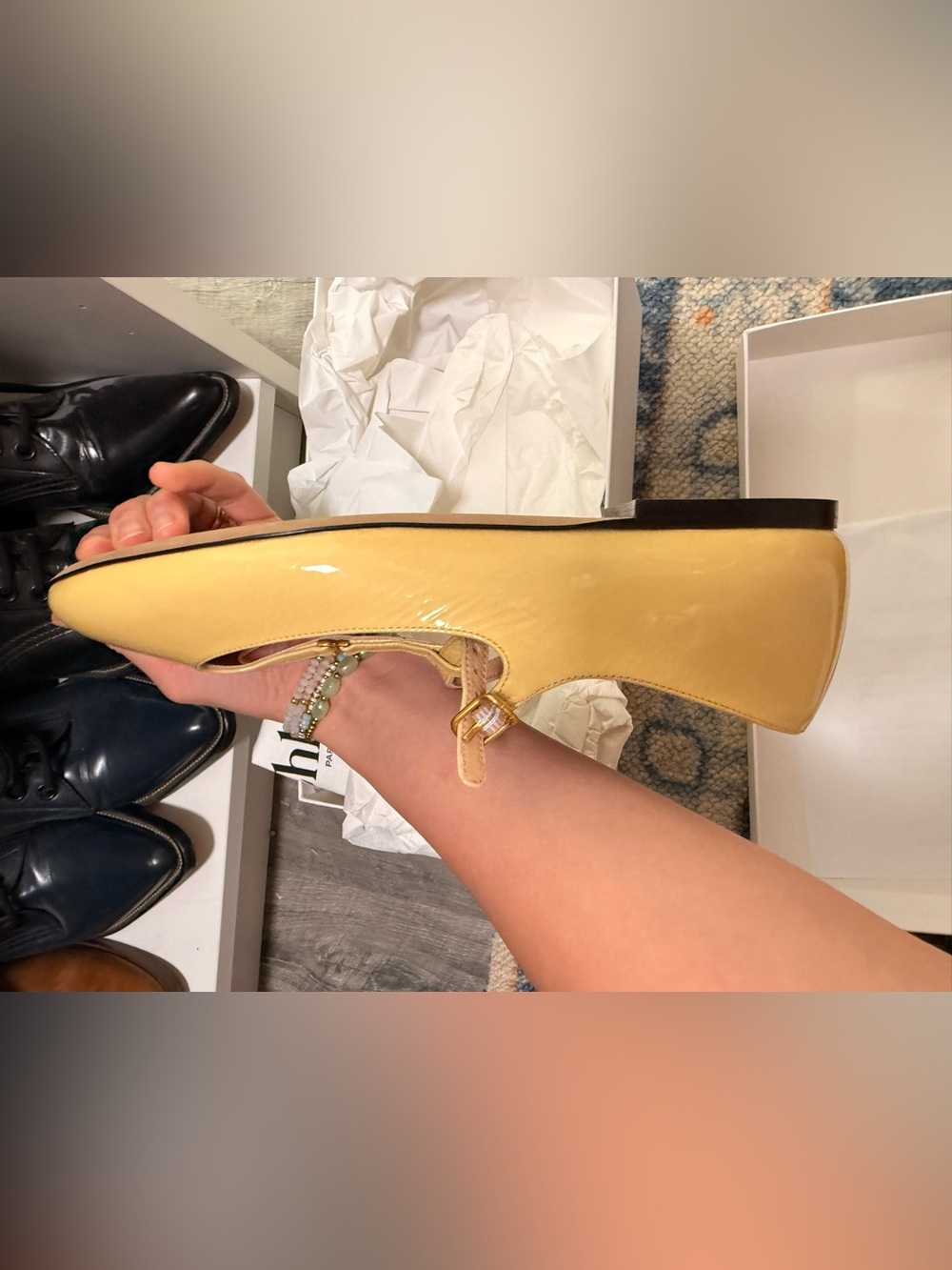 ✨ NWT CHLOE Marcie patent leather Mary Jane flats $ 750 - Picture 7 of 14